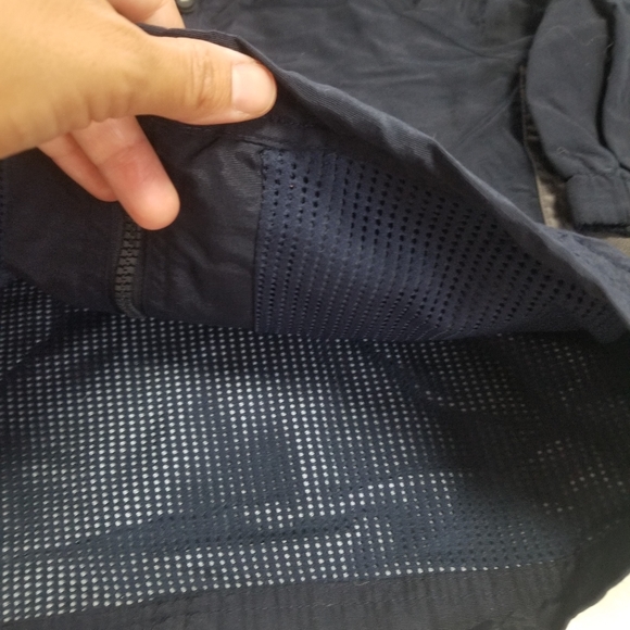 OshKosh Bosh Dark Blue Gray Classic Hoodie Jacket Pockets WindBreaker Spring 4 - Picture 5 of 8